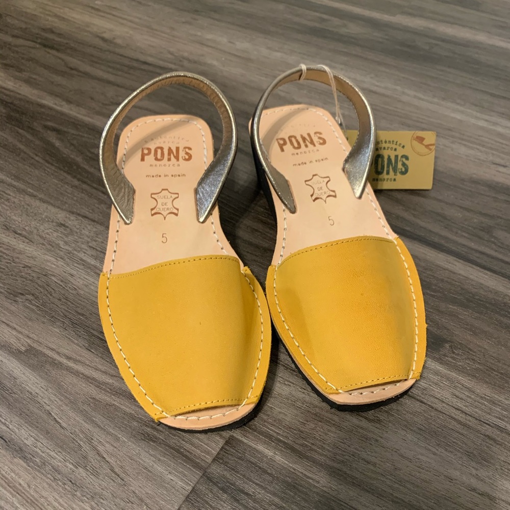 Pons Mustard Sandals